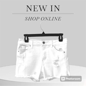Wax Jean Los Angeles Size Med Fringed Shorts